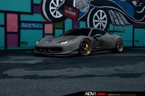 Ferrari 458 Italia by Liberty Walk on ADV.1 Wheels 2015 года
